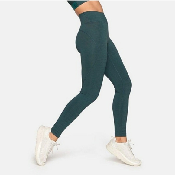 NWT Outdoor Voices Flex 7/8 High Rise Waisted Leggings Evergreen - Picture 2 of 6